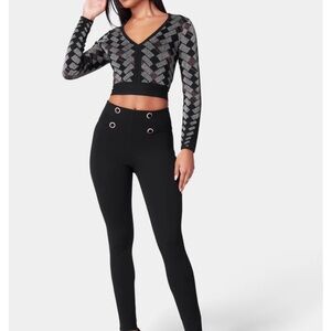BEBE Black High-Rise Leggings